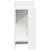 Mese laterale 2 buc cu raft alb 25,5x27x60 cm GartenMobel Dekor