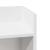 Mese laterale 2 buc cu raft alb 25,5x27x60 cm GartenMobel Dekor