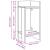 Mese laterale 2 buc cu raft alb 25,5x27x60 cm GartenMobel Dekor