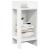 Mese laterale 2 buc cu raft alb 25,5x27x60 cm GartenMobel Dekor