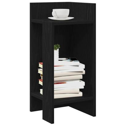 Masă laterală cu poliță negru 25,5x27x60 cm GartenMobel Dekor