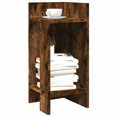Mese laterale 2 buc cu raft stejar afumat 25,5x27x60 cm GartenMobel Dekor