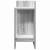 Mese laterale 2 buc cu raft Gri Sonoma 25,5x27x60 cm GartenMobel Dekor