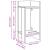Mese laterale 2 buc cu raft Gri Sonoma 25,5x27x60 cm GartenMobel Dekor