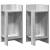 Mese laterale 2 buc cu raft Gri Sonoma 25,5x27x60 cm GartenMobel Dekor
