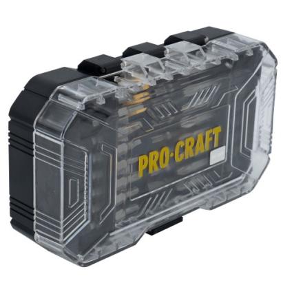 Set biti PROCRAFT BS-37 , 37 piese , biti , adaptoare priza ,chei cu piulita Innovative ReliableTools