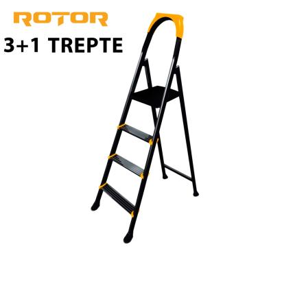 Scara Metalica Pliabila 3+1 Trepte ROTOR Innovative ReliableTools