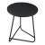 Masuta living Juelsminde negru blat rotund [en.casa] HausGarden Leisure