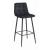 Set 2 scaune de bucatarie/bar, Artool, Arceto, catifea, otel, negru, 43.5x32.5x104 cm GartenVIP DiyLine