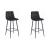 Set 2 scaune de bucatarie/bar, Artool, Arceto, catifea, otel, negru, 43.5x32.5x104 cm GartenVIP DiyLine