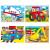 Set 4 puzzle-uri Vehicule (4, 6, 8, 12 piese) PlayLearn Toys