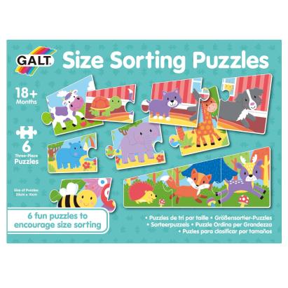 Set 6 puzzle - Animalute jucause (3 piese) PlayLearn Toys