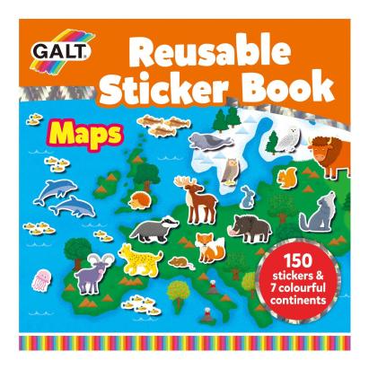 Cartea mea cu stickere - Harta PlayLearn Toys