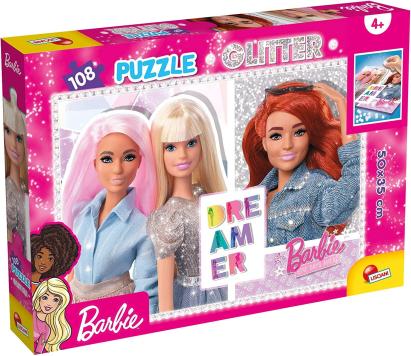 Puzzle GLITTER Barbie - Cele mai bune prietene (108 de piese) PlayLearn Toys