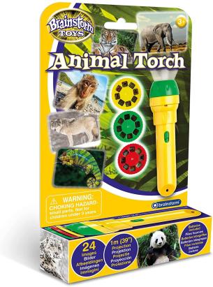 Proiector tip lanterna - Animale salbatice PlayLearn Toys