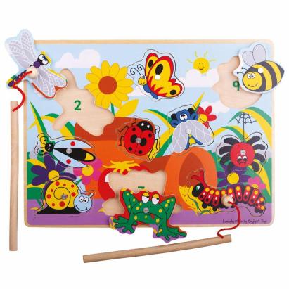 Joc de pescuit magnetic -  Prietenii din gradina PlayLearn Toys