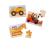 Set 3 puzzle din lemn - Vehicule pentru constructii PlayLearn Toys