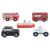 Set 5 vehicule din lemn PlayLearn Toys