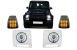 Carcasa faruri cu Lumini de zi dedicate LED DRL cu Faruri Crom si Lampi Semnalizare LED Mercedes G-Class W463 (1989-2012) G65 Design Performance AutoTuning