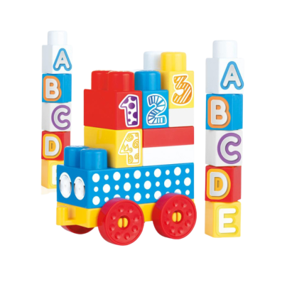 Cuburi de construit din plastic - 25 piese PlayLearn Toys