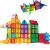 Set de constructie magnetic 3D - 158 piese PlayLearn Toys