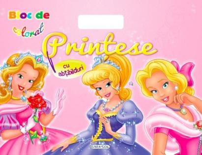 Bloc de desen cu abtibilduri - Printese PlayLearn Toys