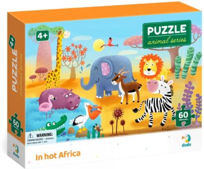 Puzzle - Minunatele animalute din Africa ( 60 piese) PlayLearn Toys