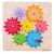 Puzzle din lemn cu rotite PlayLearn Toys