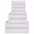 Set prosoape 8 piese alb 360 g/m² 100% bumbac GartenMobel Dekor