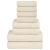 Set prosoape 8 piese cremă 360 g/m² 100% bumbac GartenMobel Dekor
