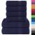 Set prosoape 6 piese Bleumarin 360 g/m² 100% bumbac GartenMobel Dekor
