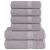 Set prosoape 6 piese gri 360 g/m² 100% bumbac GartenMobel Dekor