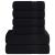 Set prosoape 8 buc Negru 360 g/m² 100% bumbac GartenMobel Dekor