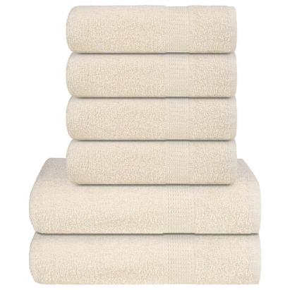 Set prosoape 8 piese cremă 360 g/m² 100% bumbac GartenMobel Dekor
