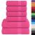 Set prosoape 12 piese roz 360 g/m² 100% bumbac GartenMobel Dekor