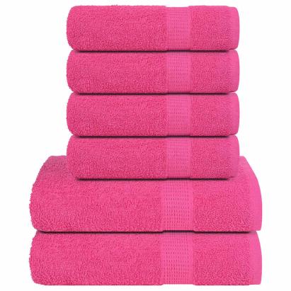 Set prosoape 12 piese roz 360 g/m² 100% bumbac GartenMobel Dekor