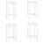 Set mobilier de bar, 5 piese, alb, lemn masiv de pin GartenMobel Dekor