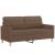 Set de canapele cu perne, 2 piese, maro, textil GartenMobel Dekor