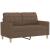 Set de canapele cu perne, 2 piese, maro, textil GartenMobel Dekor