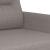 Set de canapele cu perne, 3 piese, gri taupe, textil GartenMobel Dekor