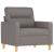 Set de canapele cu perne, 3 piese, gri taupe, textil GartenMobel Dekor