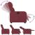 Fotoliu rabatabil electric, roșu vin, material textil GartenMobel Dekor