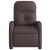 Fotoliu rabatabil electric, maro închis, material textil GartenMobel Dekor