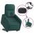Fotoliu electric rabatabil cu ridicare, verde închis, textil GartenMobel Dekor