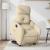 Fotoliu electric rabatabil cu ridicare, crem, textil GartenMobel Dekor