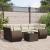 Set canapele de grădină cu perne, 7 piese, maro, poliratan GartenMobel Dekor