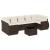Set canapele de grădină cu perne, 8 piese, maro, poliratan GartenMobel Dekor