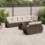 Set canapele de grădină cu perne, 9 piese, maro, poliratan GartenMobel Dekor