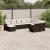 Set canapele de grădină cu perne, 10 piese, maro, poliratan GartenMobel Dekor