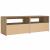 Noptiere cu lumini LED, 2 buc.,Stejar artizanal, 60x35x40 cm GartenMobel Dekor